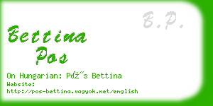 bettina pos business card
